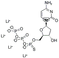 2'-DEOXYCYTIDINE-5'-O-(1-THIOTRIPHOSPHATE) LITHIUM SALT 结构式