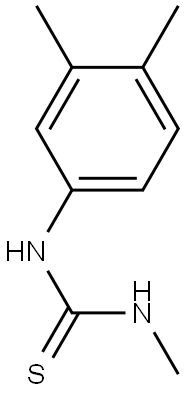 N-(3,4-DIMETHYLPHENYL)-N'-METHYLTHIOUREA 结构式