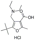 5-TERT-BUTYL-4-DIETHYLAMINOMETHYL-2-METHYL-FURAN-3-CARBOXYLIC ACID HYDROCHLORIDE 结构式