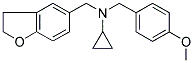 N-CYCLOPROPYL-2,3-DIHYDRO-N-(4-METHOXYBENZYL)-5-BENZOFURANMETHANAMINE 结构式