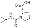 1-[(TERT-BUTYLAMINO)CARBONYL]PYRROLIDINE-2-CARBOXYLIC ACID 结构式