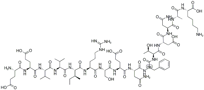 EEVVIRSENFTDNAK 结构式
