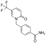 1-[4-(AMINOCARBONYL)BENZYL]-5-(TRIFLUOROMETHYL)-2-PYRIDONE 结构式