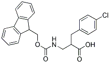 FMOC-DL-2-(4-CHLOROBENZYL)-3-AMINO-PROPIONIC ACID 结构式