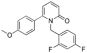 1-(2,4-DIFLUOROBENZYL)-6-(4-METHOXYPHENYL)PYRIDIN-2(1H)-ONE 结构式