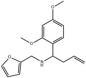 [1-(2,4-DIMETHOXY-PHENYL)-BUT-3-ENYL]-FURAN-2-YLMETHYL-AMINE 结构式