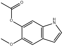 5-ACETOXY-6-METHOXYINDOLE 结构式