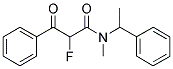 N-METHYL-N-(ALPHA-METHYLBENZYL)-2-BENZOYL-2-FLUOROACETAMIDE 结构式