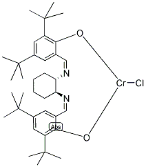 (1S,2S)-(+)-[1,2-CYCLOHEXANEDIAMINO-N N'-BIS(3,5-DI-T-BUTYLSALICYLIDENE)]CHROMIUM (III) CHLORIDE 结构式