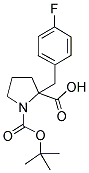 BOC-ALPHA-(4-FLUOROBENZYL)-(D,L)-PROLINE 结构式