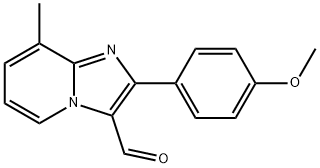2-(4-甲氧苯基)-8-甲基咪唑并[1,2-A]吡啶-3-甲醛 结构式
