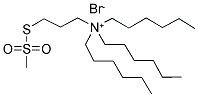 3-(TRIHEXYLAMMONIUM)PROPYL METHANETHIOSULFONATE BROMIDE 结构式