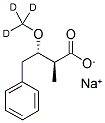 ERYTHRO-2-METHYL-3-(METHOXY-D3)-4-PHENYLBUTYRIC ACID SODIUM SALT 结构式