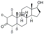 5ALPHA-ANDROSTAN-17BETA-OL-3-ONE-1,2,4,5ALPHA-D4 结构式