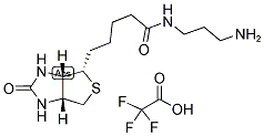 N-(+)-BIOTINYL-3-AMINOPROPYLAMMONIUM TRIFLUOROACETATE 结构式