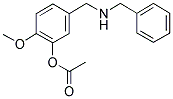 ACETIC ACID 5-(BENZYLAMINOMETHYL)-2-METHOXY-PHENYL ESTER 结构式