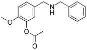 Acetic acid 5-(benzylaminomethyl)-2-methoxy-phenyl ester 结构式