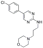 5-(4-CHLOROPHENYL)-N-(3-MORPHOLIN-4-YLPROPYL)PYRIMIDIN-2-AMINE 结构式