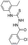 2-(2-CHLOROBENZOYL)-N-(2-ETHYLPHENYL)HYDRAZINECARBOTHIOAMIDE 结构式