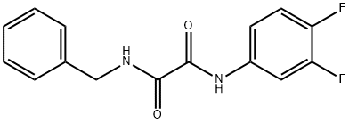 N1-BENZYL-N2-(3,4-DIFLUOROPHENYL)ETHANEDIAMIDE 结构式