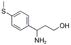 3-氨基-3-[4-(甲硫基)苯基]-1-丙醇 结构式