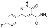 6-(4-FLUOROPHENYL)-3-PYRIDAZONE-4-CARBOXAMIDE 结构式