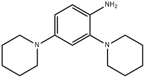 2,4-二(哌啶-1-基)苯胺 结构式