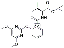 (2S)-2-[2-[(4,6-DIMETHOXYPYRIMIDIN-2-YL)OXY]BENZAMIDO]-3-METHYLBUTYRIC ACID, TERT-BUTYL ESTER 结构式