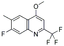 7-FLUORO-4-METHOXY-6-METHYL-2-(TRIFLUOROMETHYL)QUINOLINE 结构式