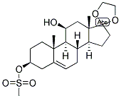 5-ANDROSTEN-3-BETA-OL-17-ONE ETHYLENEKETAL 3-METHANESULPHONATE 结构式