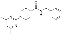 N-BENZYL-1-(4,6-DIMETHYLPYRIMIDIN-2-YL)PIPERIDINE-4-CARBOXAMIDE 结构式
