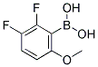 2,3-DIFLUORO-6-METHOXYPHENYLBORONIC ACID 结构式