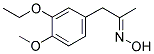 (3-ETHOXY-4-METHOXYPHENYL)ACETONE OXIME 结构式