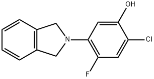 2-CHLORO-5-(1,3-DIHYDRO-2H-ISOINDOL-2-YL)-4-FLUOROBENZENOL 结构式