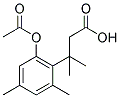 3-(2-ACETOXY-4,6-DIMETHYLPHENYL)-3-METHYLBUTYRIC ACID 结构式