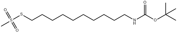 10-(T-BOC-AMINO)-1-DECYLMETHANETHIOSULFONATE 结构式