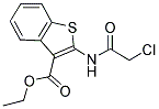 2-(2-CHLORO-ACETYLAMINO)-BENZO[B]THIOPHENE-3-CARBOXYLIC ACID ETHYL ESTER 结构式