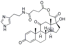 1,4-PREGNADIEN-17,21-DIOL-3,11,20-TRIONE 21-HEMISUCCINATE HISTAMINE 结构式