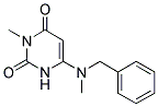 6-[BENZYL(METHYL)AMINO]-3-METHYLPYRIMIDINE-2,4(1H,3H)-DIONE 结构式