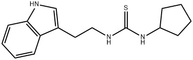 1-CYCLOPENTYL-3-[2-(1H-INDOL-3-YL)-ETHYL]-THIOUREA 结构式