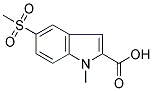 1-Methyl-5-(methylsulphonyl)-1H-indole-2-carboxylic acid 结构式