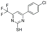 4-(4-CHLOROPHENYL)-6-(TRIFLUOROMETHYL)PYRIMIDINE-2-THIOL 结构式