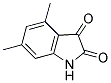 4,6-DIMETHYL-1H-INDOLE-2,3-DIONE 结构式