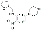 (2-Nitro-5-piperazin-1-yl-phenyl)-(tetrahydro-furan-2-ylmethyl)-amine 结构式