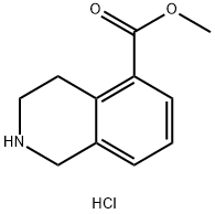 1,2,3,4-四氢异喹啉-5-甲酸甲酯盐酸盐 结构式