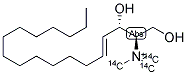 N,N,N-TRIMETHYLSPHINGOSINE, [N-METHYL-14C] 结构式