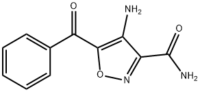 4-氨基-5-苯并基异噁唑-3-甲酰胺 结构式