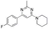 4-(4-FLUOROPHENYL)-2-METHYL-6-PIPERIDIN-1-YLPYRIMIDINE 结构式