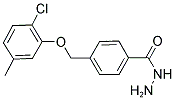 4-(2-CHLORO-5-METHYL-PHENOXYMETHYL)-BENZOIC ACID HYDRAZIDE 结构式
