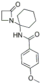 4-METHOXY-N-[1-(2-OXOAZETIDIN-1-YL)CYCLOHEXYL]BENZAMIDE 结构式